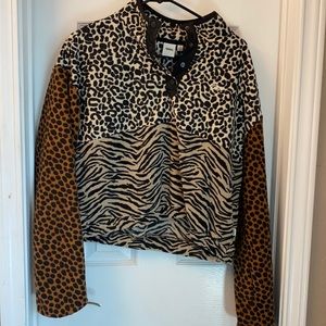 Vans pull over fleece sweater